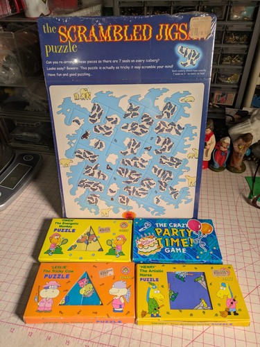 Vtg 90s scrambled jigsaw - vtg,