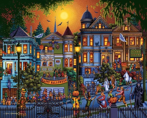 Halloween jigsaw puzzle - puzzle, trick